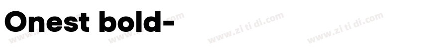 Onest bold字体转换